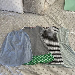 4 lot dresses. Size 6-7. Biden, Crewcuts, H&M